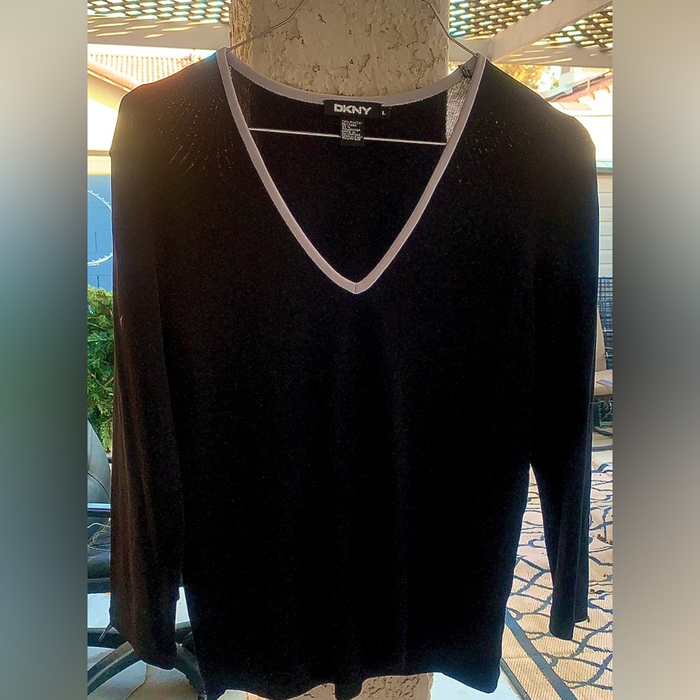 DKNY V-Neck Lightweight sweater.. very soft and classy